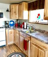 Meadow Lakes Cabin | Lalen Lake B & B, a cozy lakefront cabin.