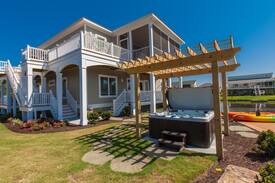 Sandbridge House | Summer Baycation: Summer Baycation Exquisite home on the bay with pool, hot tub, and dock