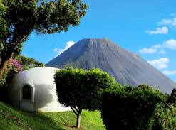 Coatepeque Other | Igloo at Cerro Verde with Izalco volcano views