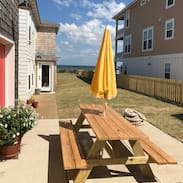 Kure Beach Cabin | 3 Sisters Cottage+Loft: Ocean View, Steps to Beach
