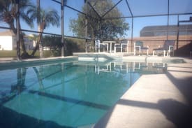 Crescent Lakes House | Lakeside Villa private solar heated Pool nr Disney