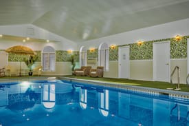 Cherryville House | Private heated Indoor pool and XL outdoor hot tub