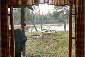 Mio Cabin | RIVER BEND LODGE: Directly on the Au Sable River- Bring your canoe here!
