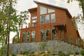 Rattan Cabin | Above the Clouds Modern High Luxe cabin with Lake Views!