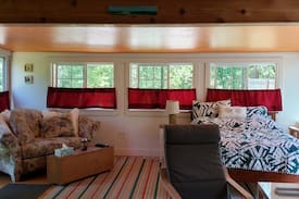 Pleasant Point Cabin | Pine Lodge - spacious and dog friendly!