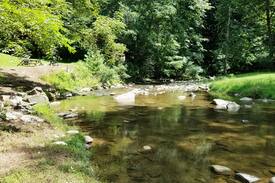 Deep Gap Cabin | River Rock: trout stream, 11 acres, waterfall