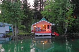 West Glacier Cabin | Artist's Studio on Lake 5 at Whistle Stop Retreat