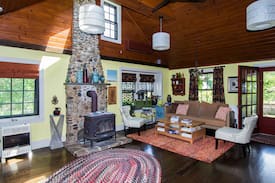 Potowomut Cabin | Serene Cottage By the Bay Orange Rm