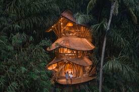 Abiansemal Villa | Aura House 2bds Eco Bamboo House, Pool, River View