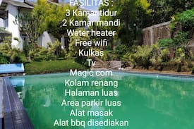 Ciloto Villa | Villa Puncak Private pool,Wifi,Air panas,40 orang