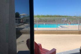 Panama City Beach Apartment | Cabana 5. Ground level on the sand / pool .