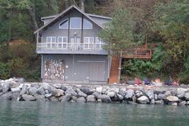 Lummi Island House | The Oyster House: Ocean-Front w/Private Beach!