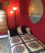 Stonington House | Red Room Retreat with Bay Breezes