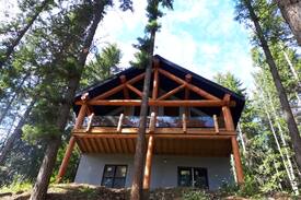 Anglemont House | Authentic log home overlooking Shuswap lake.