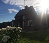 Deepdale Cabin | Unique Railway cottage + log cabin/hot tub/sauna
