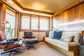 Grand Marais Apartment | Terrace Point 11A is a Frank Lloyd Wright inspired condo overlooking Lake Superior near Grand Marais, MN