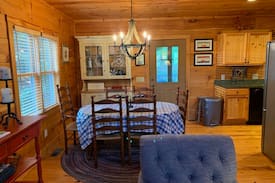Vilas Cabin | Love Hollow - Charming Cabin in Vilas with Hot Tub - Pond - Firepit!