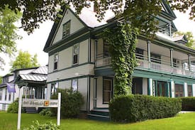 Charlotte Apartment | Mt. Philo Inn: Eclectic kitchen, lake views, park