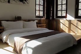 Sanquansi Hotel | 五台山聽山民宿 翠岩峰听泉全景房 可看见五台山的中台 213