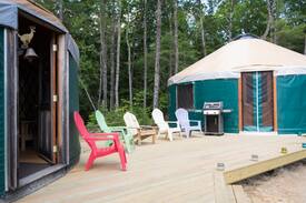 New Gloucester Other | Norumbega Green Double-Yurt, "Peace & Quiet"