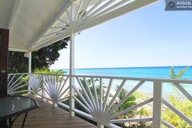 Mount Standfast Cabin | Plombagine Cottage- Beachfront, Wifi, Cable TV, AC