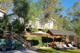 Las Cabras Cabin | Cabaña-casa Lago Rapel acceso al lago y piscina