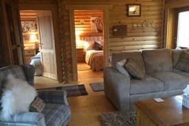 Pitlochry Cabin | “The Farmers Den” Luxury lodges with hot tubs.