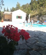 Lakka Villa | Rita's private pool cottage in the trees!!