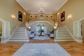 Flowery Branch House | Lakeside Mansion | Pool + HT, Waterfall & Koi Pond
