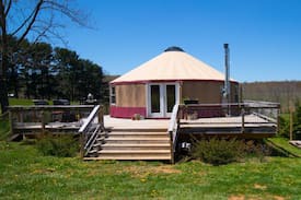 Court House Other | Enchanting Floyd Yurt near Blue Ridge Parkway