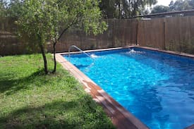 Las Cabras Cabin | Cabaña-casa Lago Rapel acceso al lago y piscina
