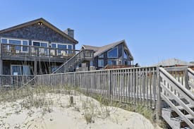 South Nags Head House | Pelican's Nest -- Pet Friendly 5 BR Oceanfront Home near the Outer Banks Fishing Pier