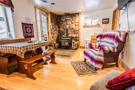 Coal Creek Cabin | The Castle's Den +Fireplace