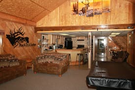 Weedville Cabin | Rock Hill Lodge, huge outside entertaining area!