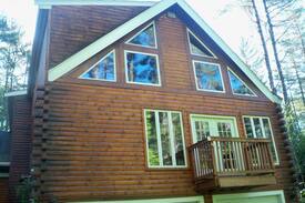 Campton House | Spectacular log home with indoor pool and hot tub