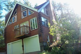 Campton House | Spectacular log home with indoor pool and hot tub