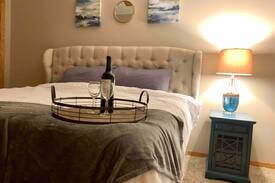 Plattsmouth House | The Cove: Lakeside Beach, Hot Tub, and Indoor Pool