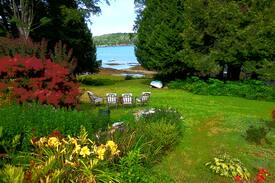 Orrs Island Cabin | Coastal Maine, Gunpoint Cove: Gardens, Beach, Dock
