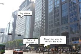 Yeoksam Apartment | 1D12 JJ House-5sec to Gangnam Stn– *BIG&BEST VIEW*