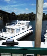 Downtown Boat Rental | House boat on Savannah River Downtown Augusta