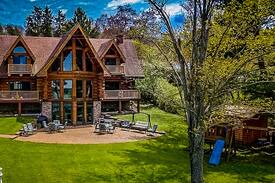 Rushford Lake House | Look Out Lodge on Rushford Lake- The Wolf Room