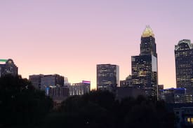 First Ward Apartment | Uptown condo with private skyline terrace views
