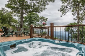 Boone Cabin | Innspiration - Boone home with Hot Tub - 4 King Beds - Fenced Yard - Great Views