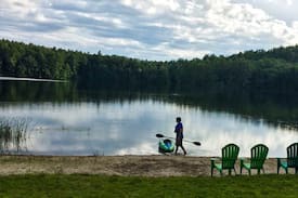 Bridgton Cabin | Cozy Camp Cottage on tranquil Adams Pond