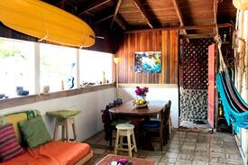 Pavones Bed & Breakfast | SURFHOUSE PAVONES ocean front dorms with a.c