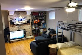 Park West Apartment | LollaPalooza Master Bedroom in Lincoln Park
