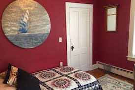Stonington House | Red Room Retreat with Bay Breezes