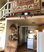 Meadow Lakes Cabin | Lalen Lake B & B, a cozy lakefront cabin.