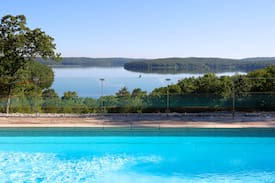 Mountain Home House | Luxury Lakeview Lodge Sleeps 30 with Heated Pool.