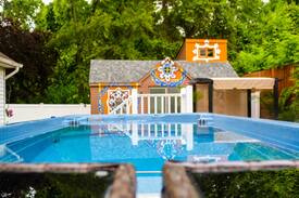 Fort Washington House | 320 sq. Ft. Moroccan Theme Tiny House w/Pool